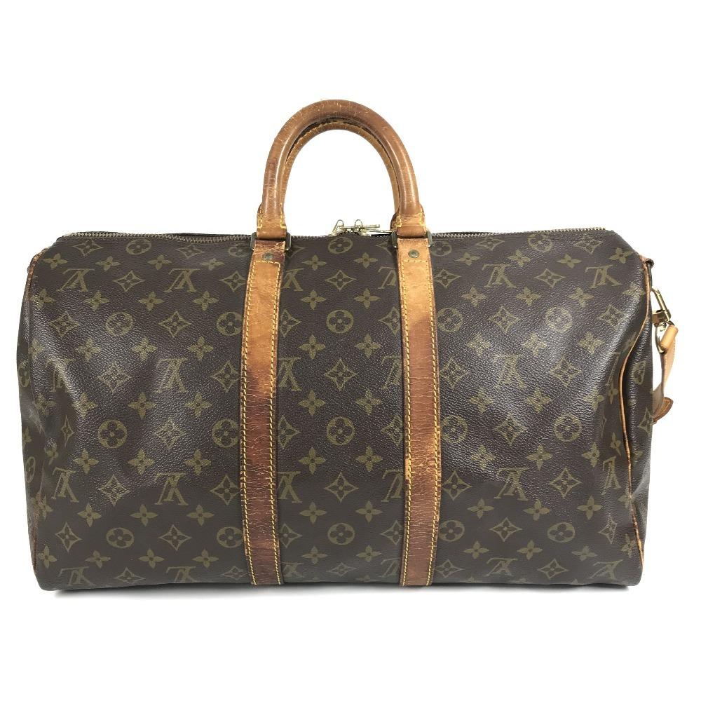 Louis Vuitton M41418 Monogram KeepallBandouliere 45 Rejsetaske Duffeltaske Brun