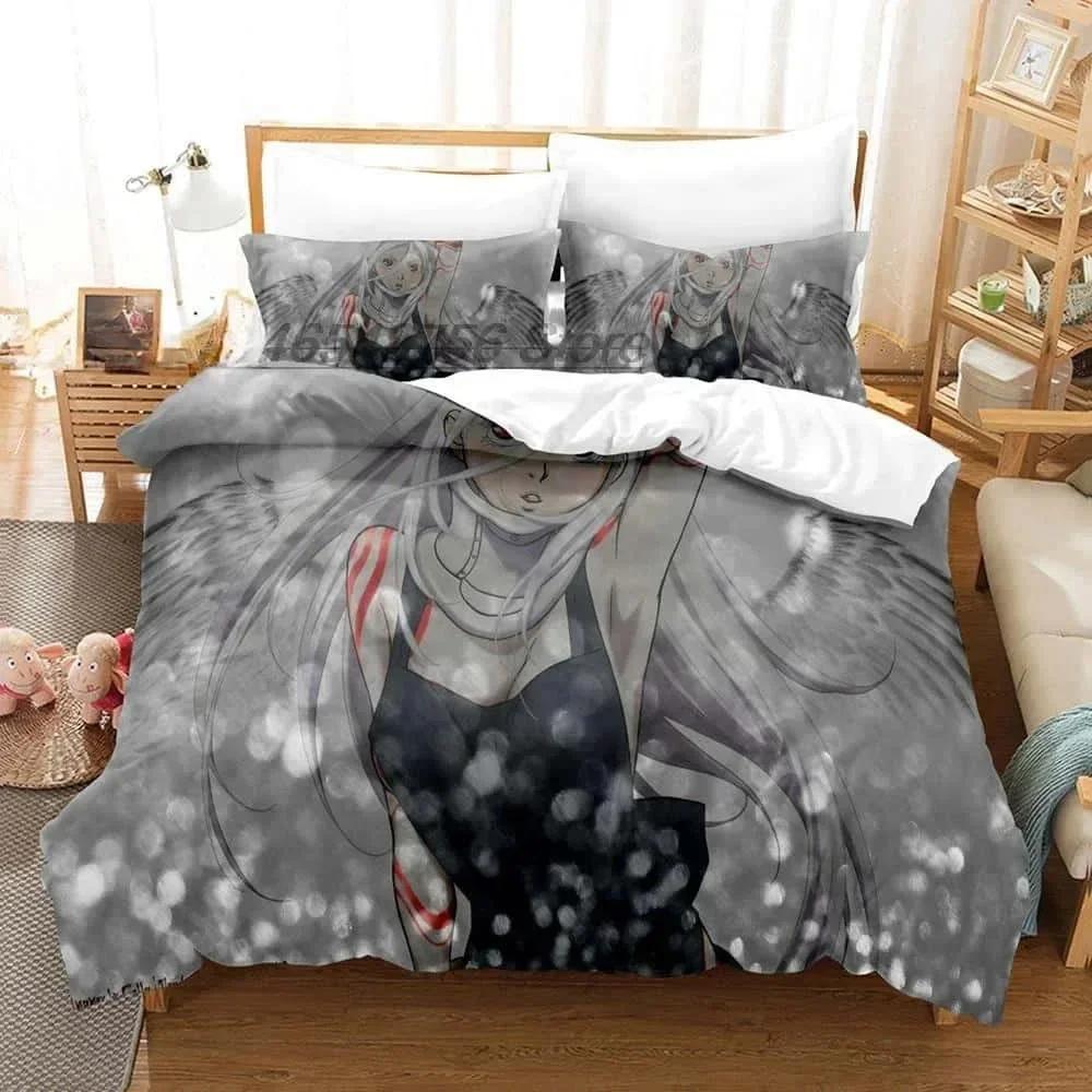 3D Anime Deadman Wonderland Printed Bed Set Duvet Cover Pillowcase Bedding Set Bed Linen Sheet Quilt Cover Full Queen King Size