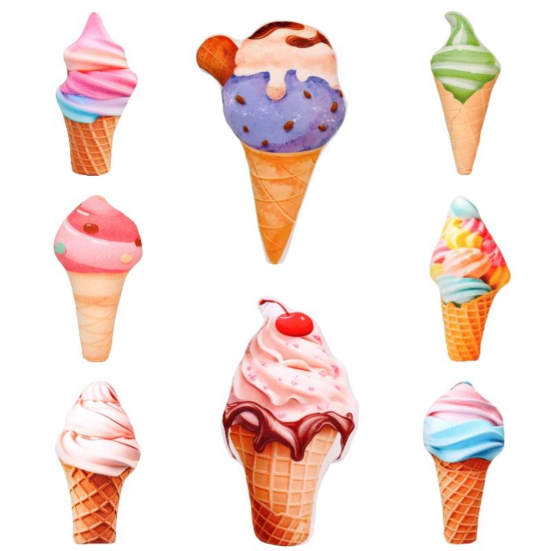 Eis Plüschtier Kissen Weich Und Flauschig Perfektes Geschenk Für Eisliebhaber Buntes Und Niedliches Design
