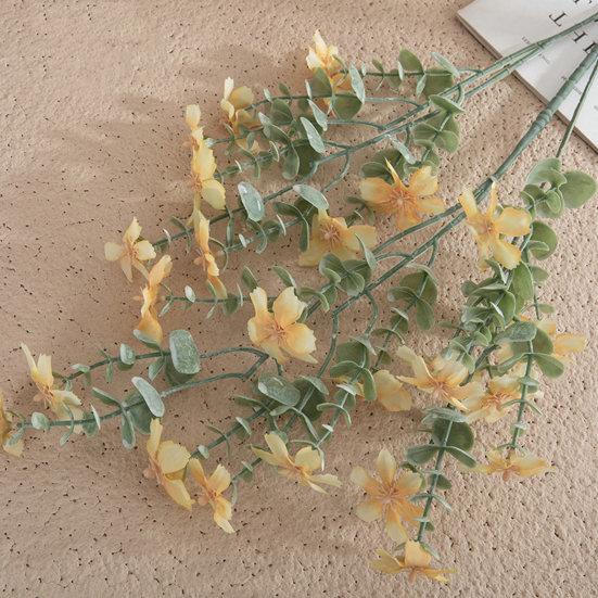 Artificial Decoration Flower Realistic DIY Handicrafts Simple Mini Artificial Orchid Green Plant Wedding Decoration