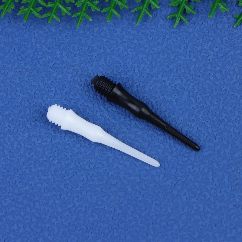 Replaceable Soft Plastic Dart Tips  Stubby Points Set with Durable Shafts for Darts Bar Practice