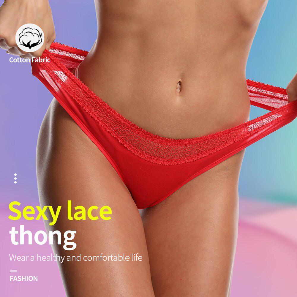 Buy Women thong panties sexy G stringi Cotton seamless briefs at