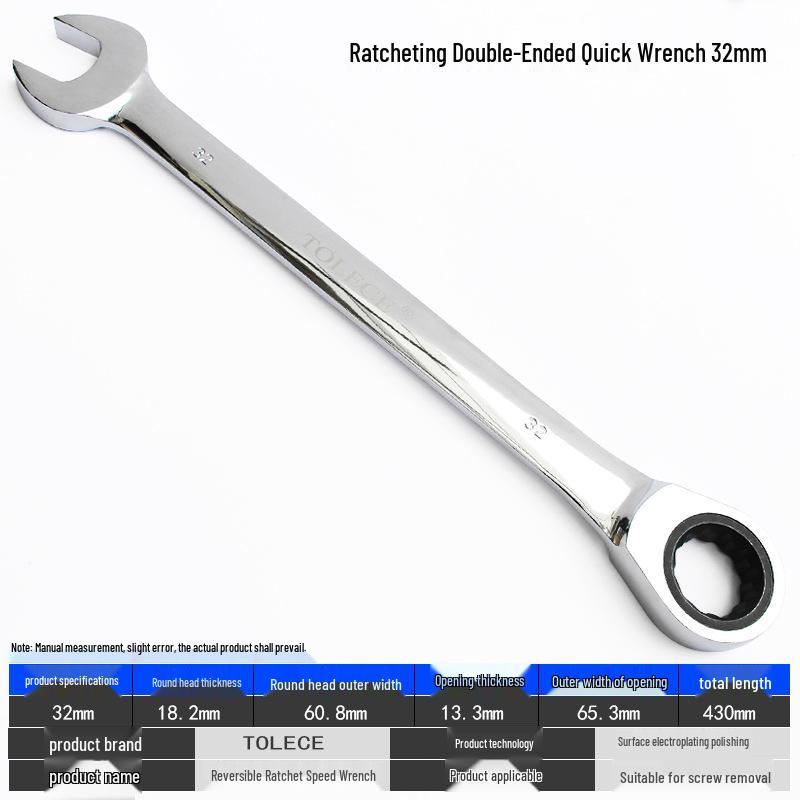 QuickTorx Reversible Ratchet Open-End Wrench