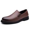 Fashion Classic Brand Men's Leather Casual Shoes Comfortable Business Dress Shoes Wear-resistant Soles Commuting Men's Driving Shoes