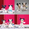 Disney Mickey Minnie Weißes Hochzeitskleid Figur Puppe Tortenaufsatz Ventilator Geschenk Set von 2