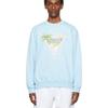 Casablanca Print Crew Neck Sweatshirt Couples Regular Fit Casual Top
