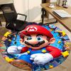 1 szt. Okrągły dywanik biurowy Mario Adventure, pod krzesła biurowe, do sypialni, salonu, wystrój domu a1022259