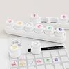 1 set mini-stämplar för planerare 6 designer Självfärgande stämplar Söta plaststämplar för dagbokföring Scrapbooking Planerare DIY-hantverk
