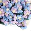 Crochet Flower Bouquet Blanket Creative Finished for Party Sofa Celebrations Rose