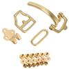 Solid Brass Brass Buckle Hardware Assorted Sizes Pin Buckle Set Belt Buckle Set  For Belts