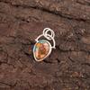 Pear Spiny Oyster Stone Mother Gift Engagement Anniversary Pendant 925 Silver PP-56-46