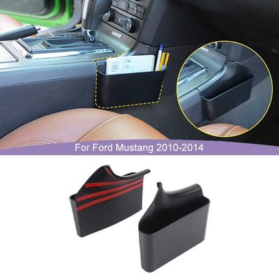 Organizer per scatola portaoggetti laterale per auto per Ford Mustang 2010-2014 Accessori interni per riporre e riordinare