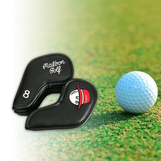 10Pcs/Set Golf Club Cover Delicate Embroidery Fine Workmanship Wear-resistant Scratch-resistant Exquisite Sewing Protective