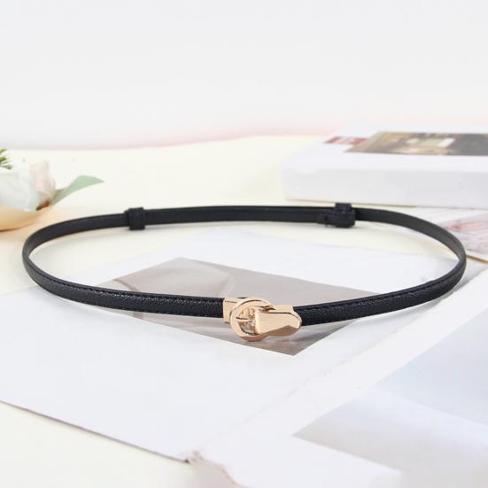 Women Dress Belt Imitation Leather Versatile Solid Color Design Waistband Dresses Shirts Tops Waist Belt Clothing Accessory