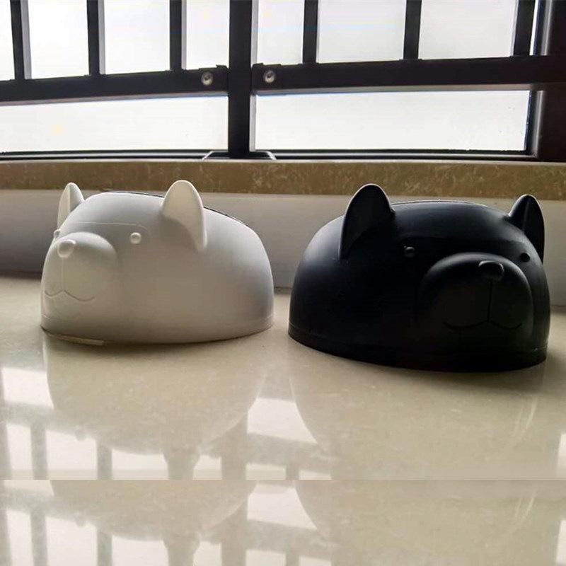 Cat Ear Shaped Elevated Stainless Steel Pet Bowl Non-Slip Scratch Resistant Feeder for Small Cat Dog Food Water