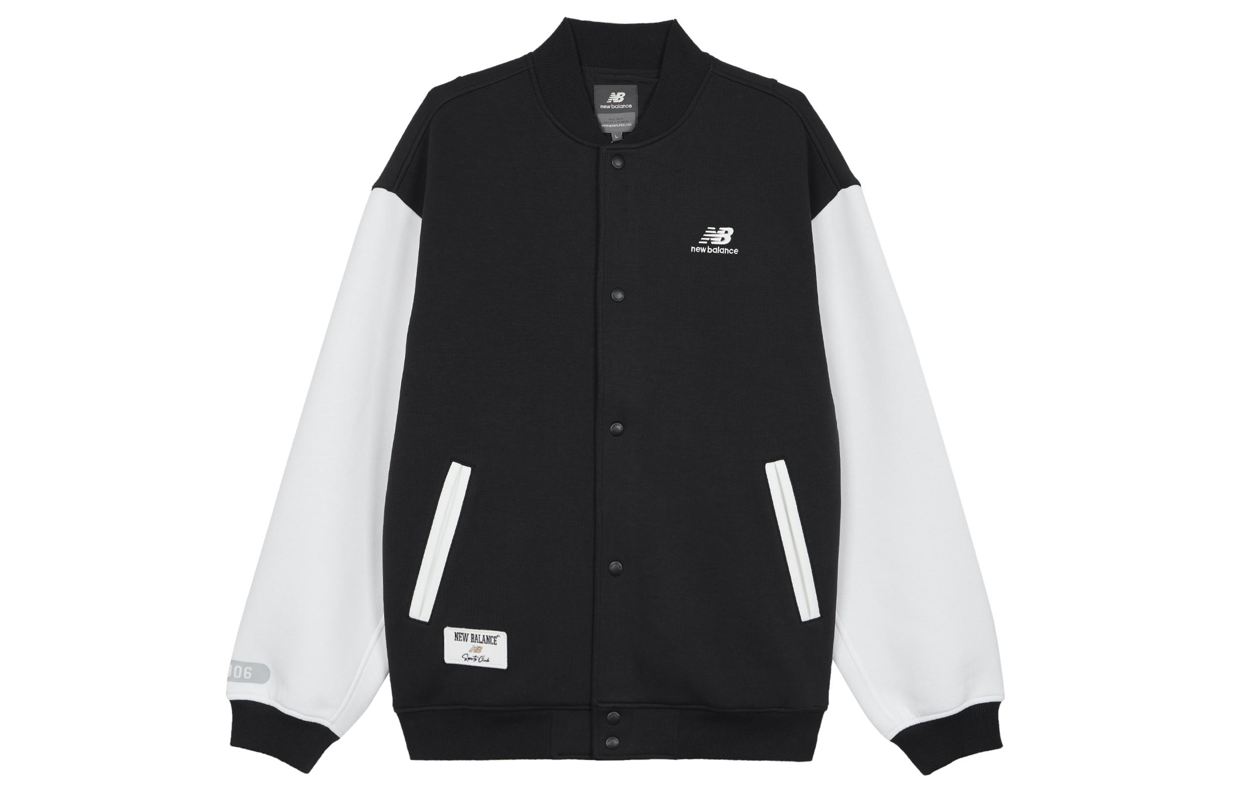 New Balance 1906 Baseball Jacket Unisex Black White 6DD38361-BK XL