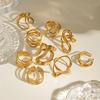 Jieding Stainless Steel Exaggerated Ring - High-end Irregular Design for Women, European and American Style
