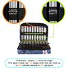 BTSKY Colored Pencil Case 300 Slots Pen Pencil Bag Organizer with Handy Wrap Portable- Multilayer Holder for Crayola Colored Pencils & Gel Pen,