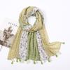 Fashion Thin Tassel Viscose Shawl Scarf for Women Luxury Design Neckerchief Wrap Pashmina Muslim Hijab Echarpes 180*90Cm