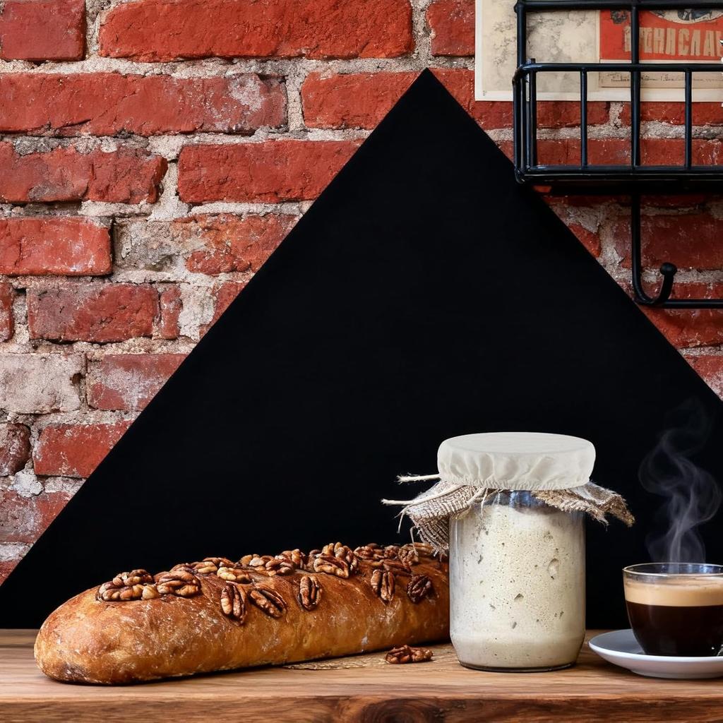 4 Pack Sourdough Starter Jar Cover Cloth, Reble Linen Covers Elastic Sourdough Starter Container Washable Breathable Cotton Cloth Bowl Lid for Mason