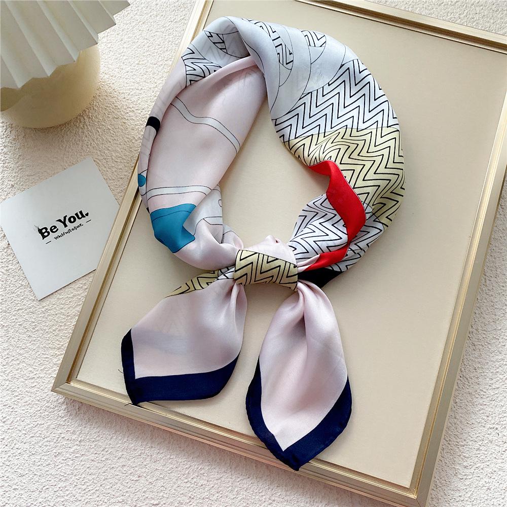 70 Silk Square Scarves for Women - Fashionable Lightweight Neck Protection for Spring, Summer, Autumn. Perfect for Matching Shirts & Ideal for Moms.