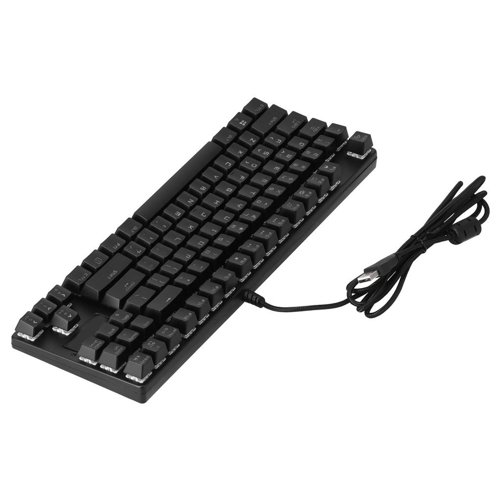 MAGIC REFINER Gaming-Tastatur 87 Tasten Tragbar Langlebig RGB-Hintergrundbeleuchtung Ergonomische Mechanische Tastatur
