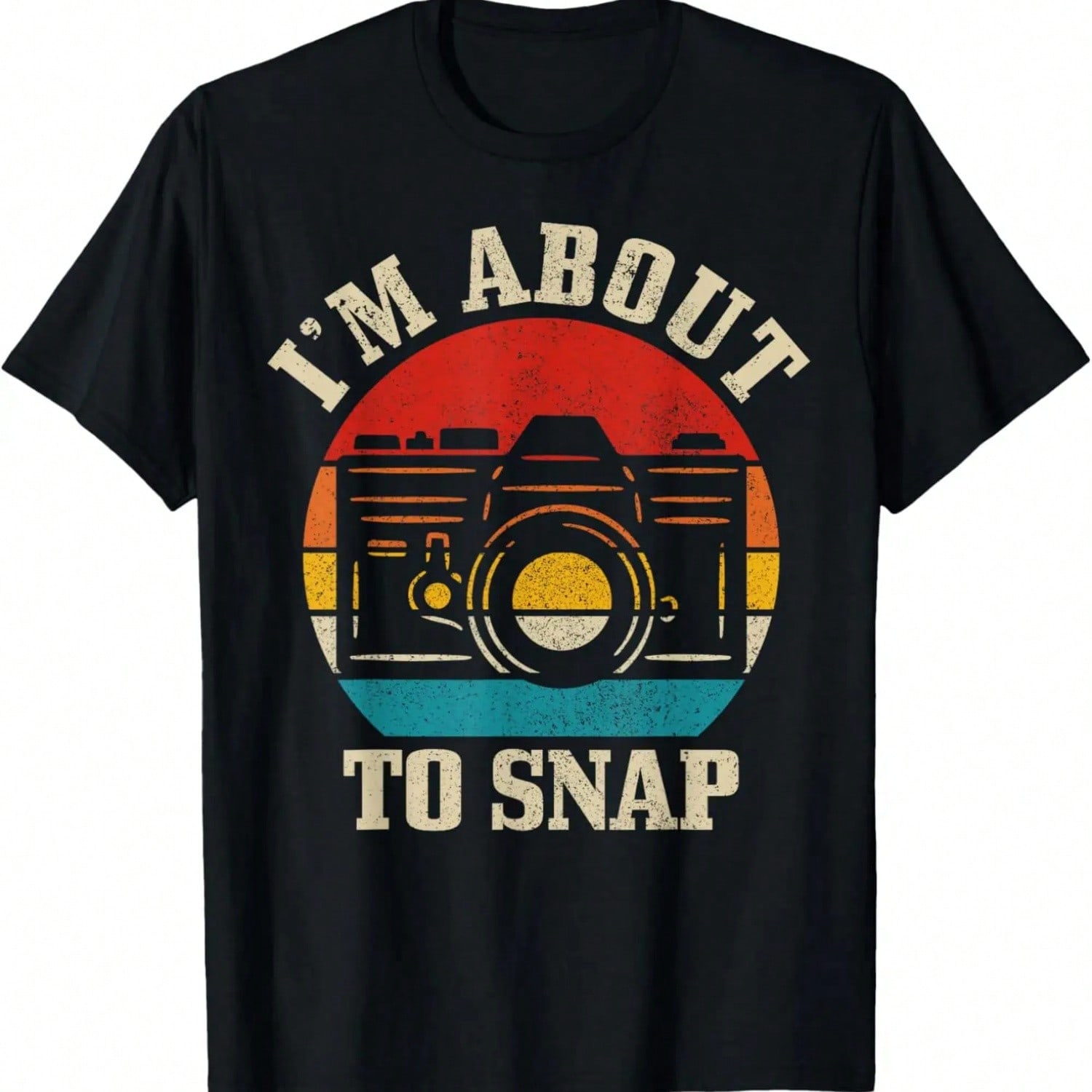 70s  Camera T-Shirt S разноцветный