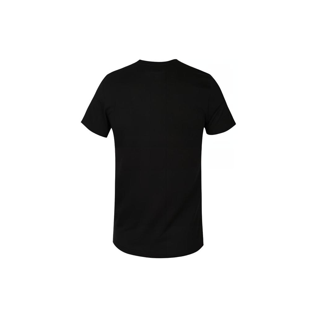 Adidas Retro American Logo Print Moisture-Wicking T-Shirt Men Tops Black EI4713