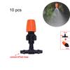 10pcs Atomizing Nozzle Drippers, Adjustable Garden Irrigation Nozzle, Micro Auto  Irrigation System Garden/Roof Cooling Nozzle