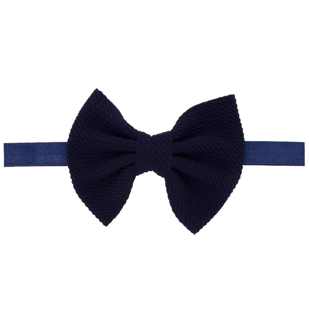 Newborn Toddler Kid Baby Girls Bow Turban Headband Headwear Accessories
