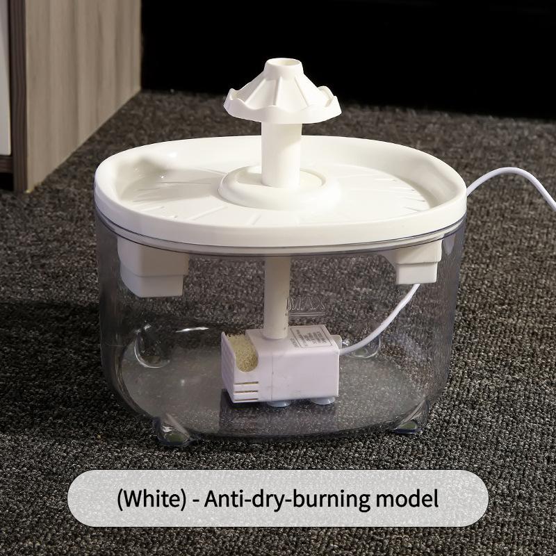 

2000ml Automatic Cat Water Fountain Pet Drinking Dispenser with Dual Filtration USB Electric Mute Circulating Water Bowl for Cat 2L