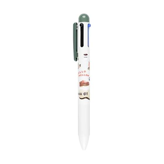 GreetingLife Multi-function Pen: 3-Color Ballpoint & Mechanical Pencil (Black, Blue, Red) - OKZ-30 Green, Refillable