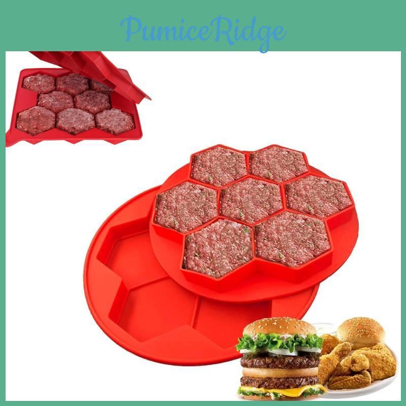 Premium Silicone Hamburger Patty Maker With Eight Cavity Design For Perfect Patties