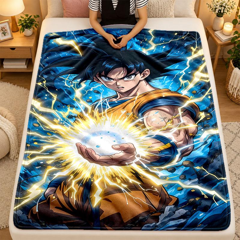 Flannel BlanketNaruto Warm Soft Throw Blanket for Indoor Sofa Bed Living Room Use