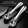 Easy to Use Steel Dessert Spoon Steel Scoops Practical Ice Cream Spoon Convenient Ice Hockey Making Tool