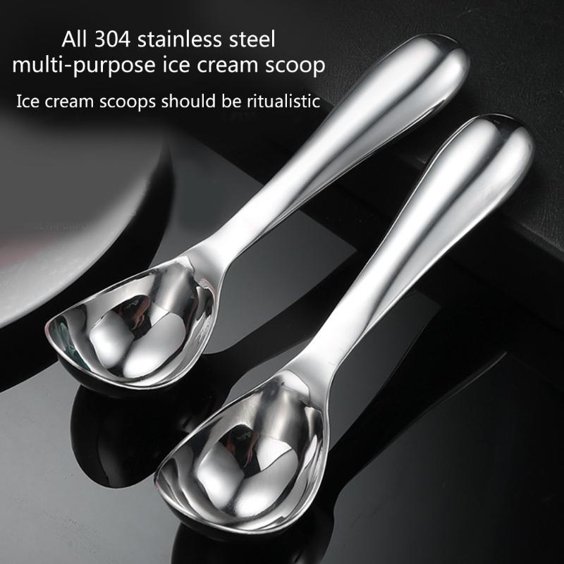 Easy to Use Steel Dessert Spoon Steel Scoops Practical Ice Cream Spoon Convenient Ice Hockey Making Tool