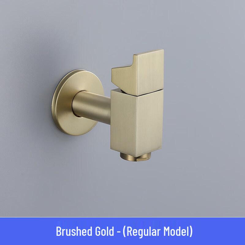 Tai Ju Fu Brushed Gold Wall-Mounted Mop Sink Faucet