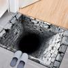 Non-slip Optical Illusion Doormat 3D Flat Bedroom Door Rug Creativity Bathroom Carpet  Home Decor