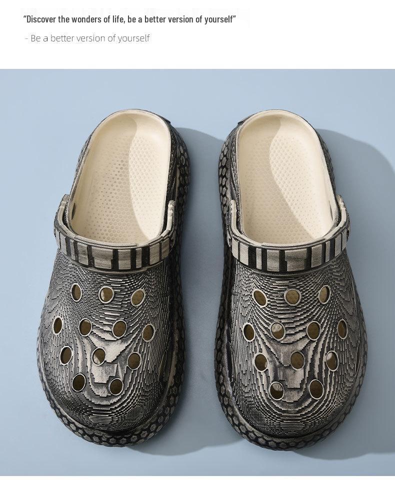 2025 Summer Lightweight EVA Clog Sandals for Men - Non-Slip, Wear-Resistant, Versatile, and Casual with a Thick Sole.