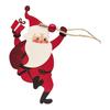 Christmas Wooden Ornaments Vintage Snowman Reindeer Santa Gingerbread Man Christmas Tree Hanging Decoration for Winter Home Decor