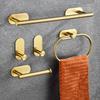 4/5Pcs Anticorrosion Bathroom Hardware Set Rustproof Towel Bar Roll Paper Stand  Home Kitchen