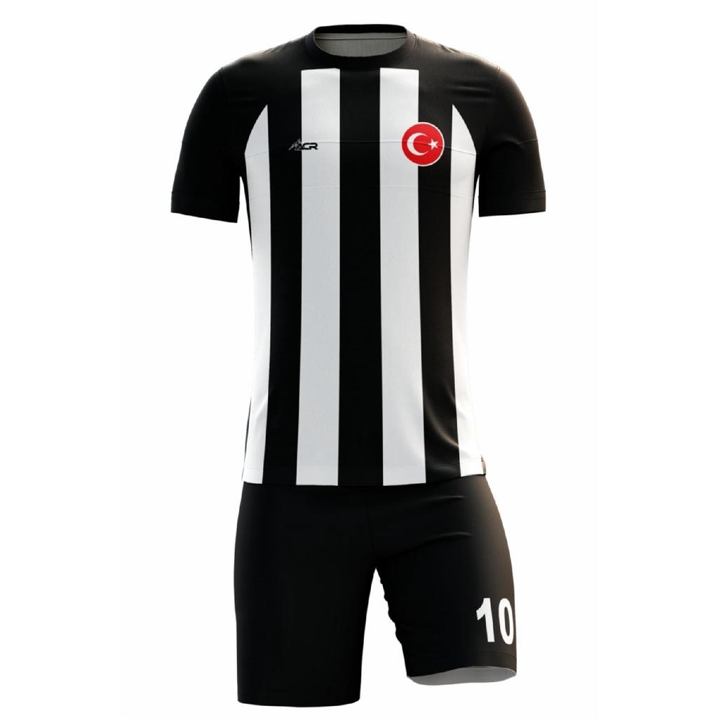 Football Jersey Classic Striped Model - Personalized Name And Number Printable Digital Printing Design