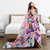 G-gabbys Dollhouse Fun Flannel Blanket Super Warm Bedding Throws for Couch Bed Travel Office Aesthetic Bedspread Sofa Bed Cover