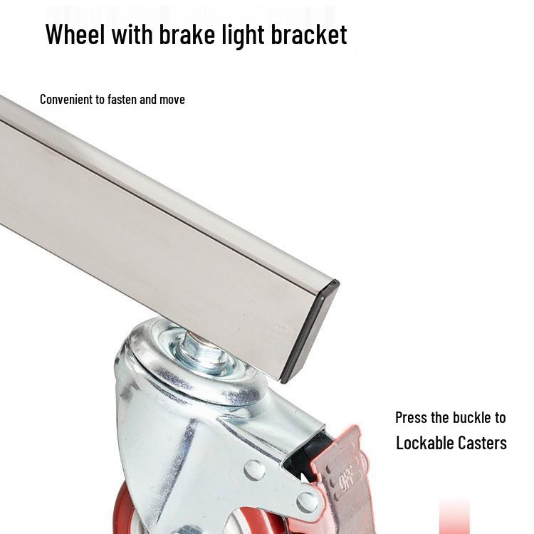 Ambitful AS-300 Heavy-Duty Stainless Steel Photography Light Stand with Thickened Base and Horizontal Arm