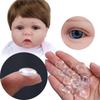 Round Flat Back 14mm Clear Glass Blyth Doll Eyes Doll Eye Patch Glass Doll Eyes Glass Eye Chips