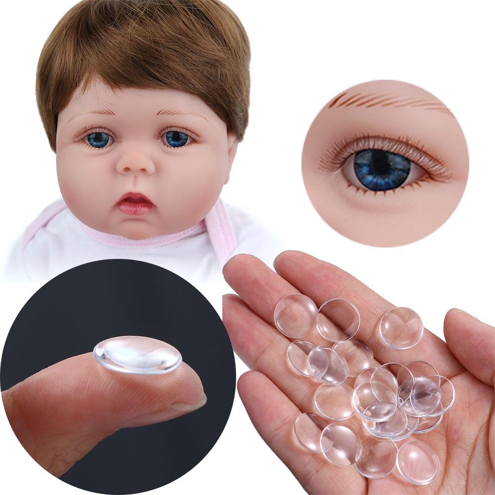 Flat Back Doll Eyeballs 14mm Round Glass Doll Eyes Glass Eye Chips Blyth Doll Eyes Doll Eye Patch