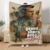 1pc Grand Theft Auto Soft Flannel Blanket with Designer Print A Cozy Blanket for All Seasons, Perfect for the Couch, Bed, Office