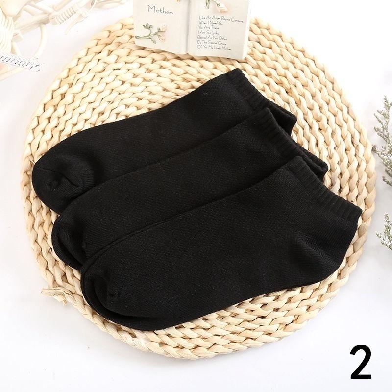 5 Pairs Sports Cotton Ankle Casual Socks Black White Gray For Men