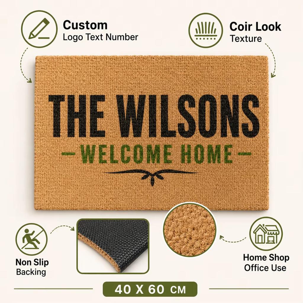 Cute Ducks Halloween Doormat Witch Duck Pumpkin Printed Mats Custom Personalized Housewarming Gifts Coir Rug For Holiday Decor