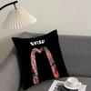EEVISU Logo Cushion Cover Pillowcase Ultra Soft Skin Friendly Fabric Cloud Like Comfort Concealed Zipper